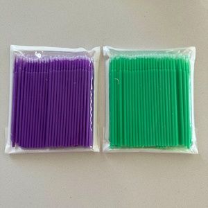 Disposable Micro Applicator Brushes for Makeup and Personal Care